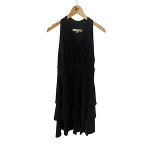 Vintage Evan Piccone Women's Black Tierred Sleeveless Cocktail Dress - 10